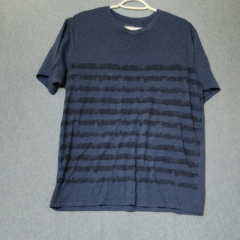 Disney+Uniqlo UT blue gray Mickey Mouse tee shirt. Size large